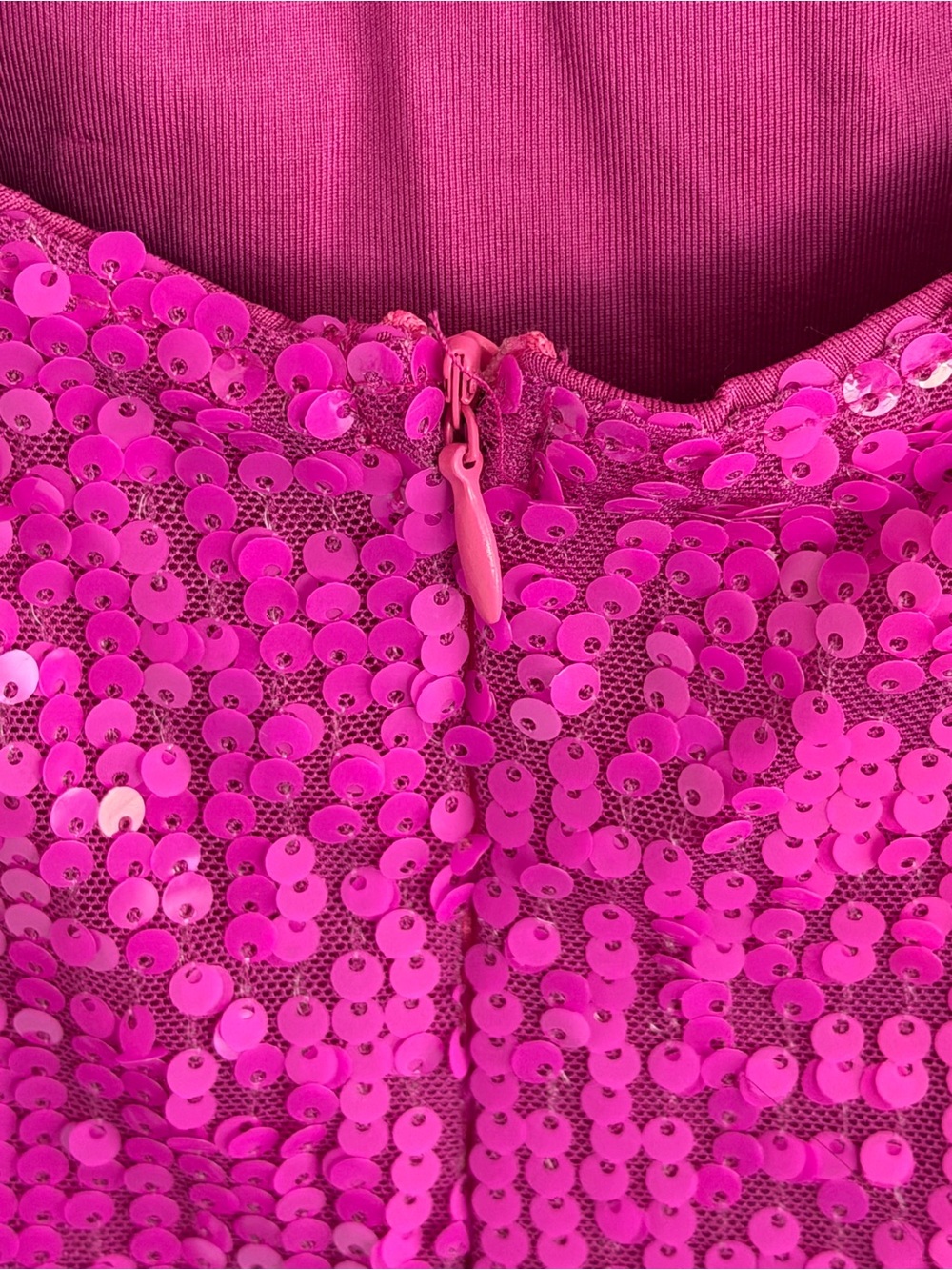 NWT Hello Molly Enchanted Parties Sequin Mini Dress - Hot Pink - Picture 5 of 13